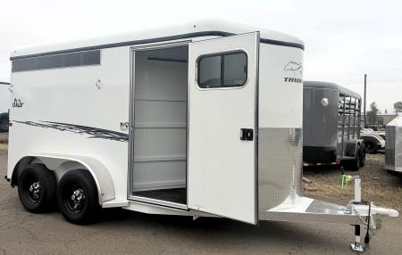 New 2027 Thuro-Bilt Shilo 2H - 1ft added to horse area - Adjustable Dividers Horse Trailer