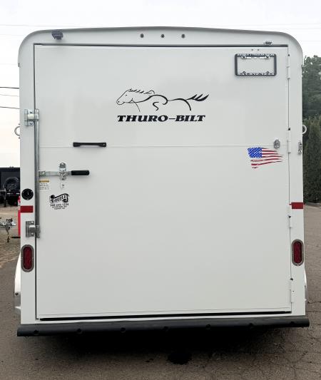 New 2027 Thuro-Bilt Shilo 2H - 1ft added to horse area - Adjustable Dividers Horse Trailer