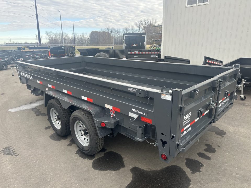 New DWB 83X14 14K DUMP TRAILER - GRAY