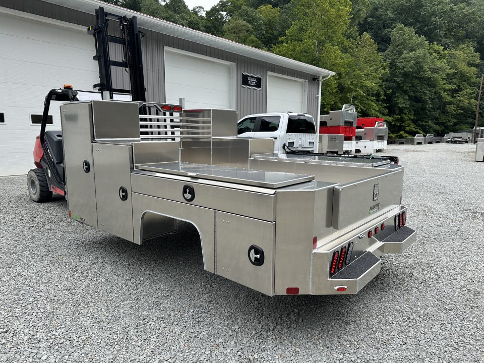 New Martin Truck Bodies Aluminum Gooseneck Service Body DRW 84" CA Cab and Chassis 57" Tall Front Box SMOOTH APPEARANCE Gooseneck Bodies