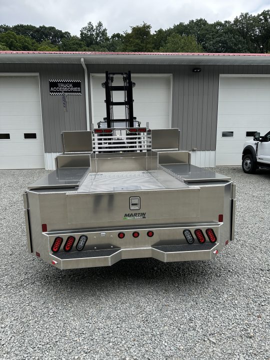 New Martin Truck Bodies Aluminum Gooseneck Service Body DRW 84" CA Cab and Chassis 57" Tall Front Box SMOOTH APPEARANCE Gooseneck Bodies