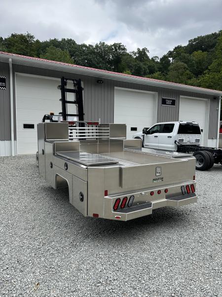 New Martin Truck Bodies Aluminum Gooseneck Service Body DRW 84" CA Cab and Chassis 57" Tall Front Box SMOOTH APPEARANCE Gooseneck Bodies