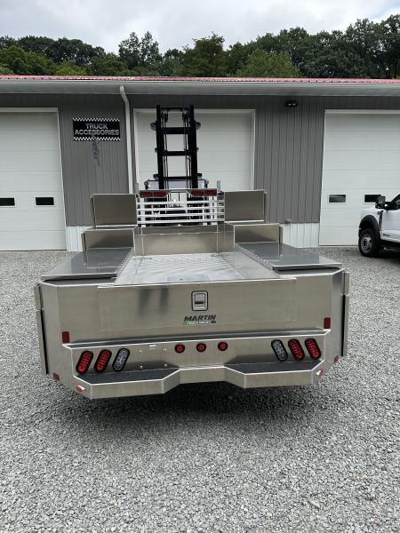 New Martin Truck Bodies Aluminum Gooseneck Service Body DRW 84" CA Cab and Chassis 57" Tall Front Box SMOOTH APPEARANCE Gooseneck Bodies