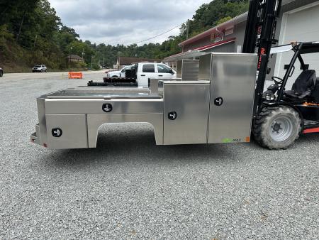 New Martin Truck Bodies Aluminum Gooseneck Service Body DRW 84" CA Cab and Chassis 57" Tall Front Box SMOOTH APPEARANCE Gooseneck Bodies