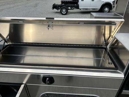 New Martin Truck Bodies Aluminum Gooseneck Service Body DRW 84" CA Cab and Chassis 57" Tall Front Box SMOOTH APPEARANCE Gooseneck Bodies