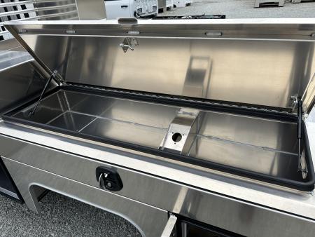 New Martin Truck Bodies Aluminum Gooseneck Service Body DRW 84" CA Cab and Chassis 57" Tall Front Box SMOOTH APPEARANCE Gooseneck Bodies