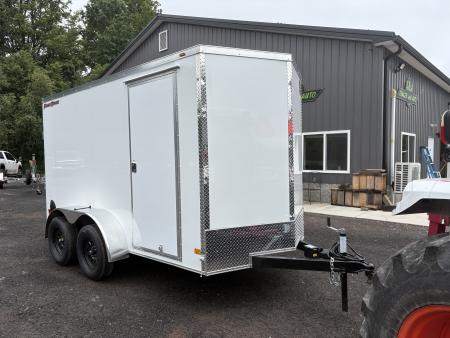 New 2027 WELLS CARGO 6x12 Tandem Axle 6'6" Interior Height Fasttrac Deluxe Cargo / Enclosed Trailer with Ramp Door