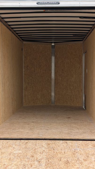 New 2026 BELMONT 7x16 V-Nose Cargo Trailer w/ Ramp Door (90" INSIDE, POLYCOR EXTERIOR!)