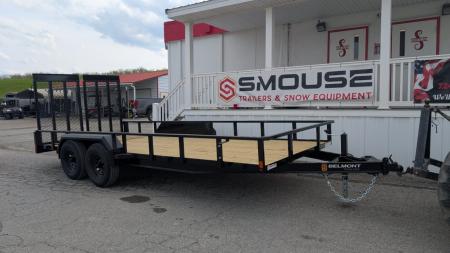 New 2026 Belmont 7x18 Tube Top Utility Trailer w/ Split Gate