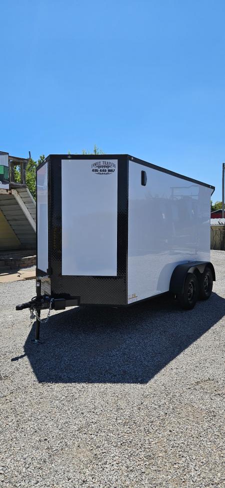 New 2026 Family Trailer 6x12 Tandem Axles Cargo / Enclosed Trailer- Screwless Exterior-Blackout Pkg- Rear Spoiler