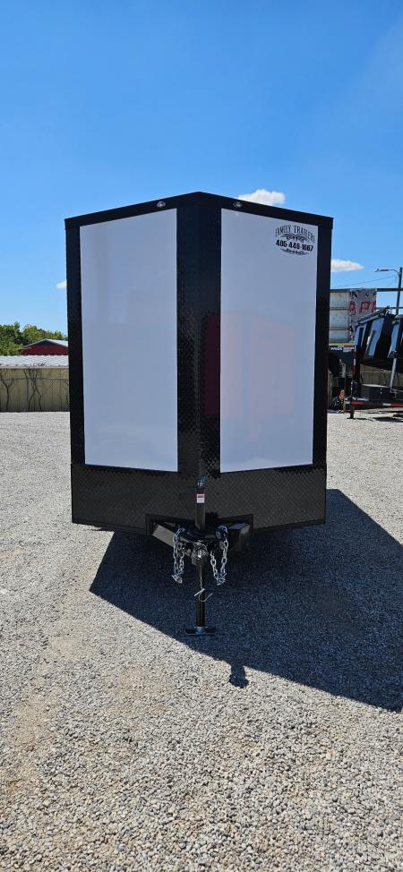 New 2026 Family Trailer 6x12 Tandem Axles Cargo / Enclosed Trailer- Screwless Exterior-Blackout Pkg- Rear Spoiler
