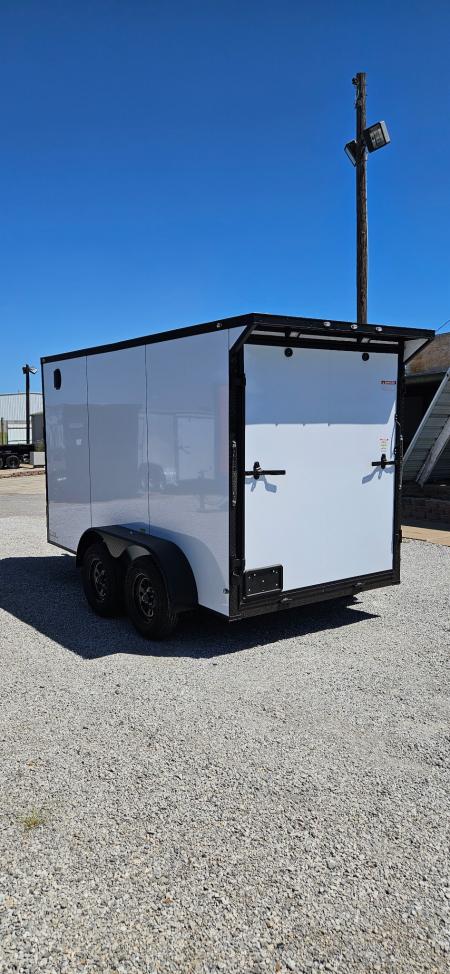 New 2026 Family Trailer 6x12 Tandem Axles Cargo / Enclosed Trailer- Screwless Exterior-Blackout Pkg- Rear Spoiler