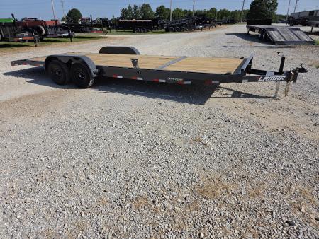 New 2027 Lamar 83X24 TANDEM 10K CAR HAULER W/2' STEEL DOVE & SLIDEOUT RAMPS