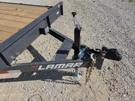 New 2027 Lamar 83X24 TANDEM 10K CAR HAULER W/2' STEEL DOVE & SLIDEOUT RAMPS