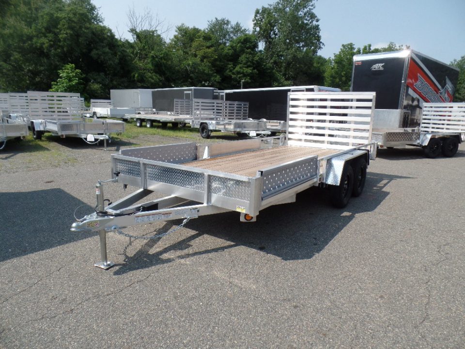New 2026 ALCOM 16 ft. long by 82" wide Multi Use with side ramps and rear ramp Utility Trailer