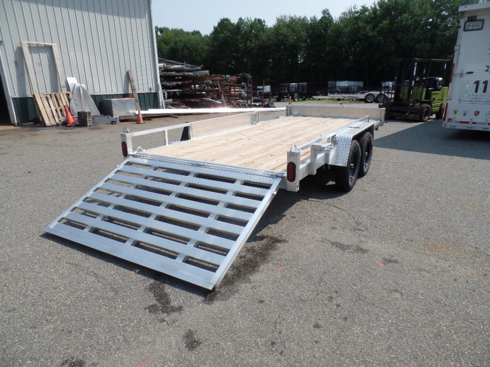 New 2026 ALCOM 16 ft. long by 82" wide Multi Use with side ramps and rear ramp Utility Trailer