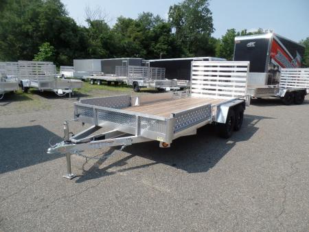 New 2026 ALCOM 16 ft. long by 82  wide Multi Use with side ramps and rear ramp Utility Trailer