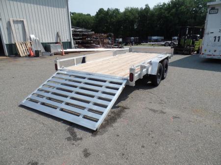 New 2026 ALCOM 16 ft. long by 82" wide Multi Use with side ramps and rear ramp Utility Trailer