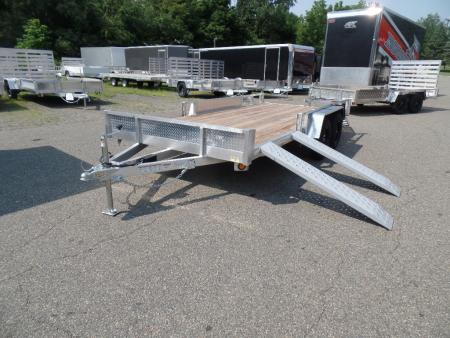 New 2026 ALCOM 16 ft. long by 82" wide Multi Use with side ramps and rear ramp Utility Trailer