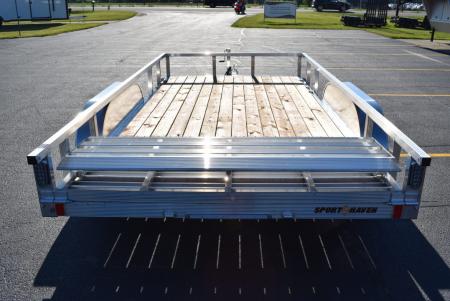 New SPORT HAVEN 7x14 OPEN UTILITY w/ BI-FOLD RAMP GATE