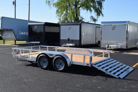 New SPORT HAVEN 7x14 OPEN UTILITY w/ BI-FOLD RAMP GATE