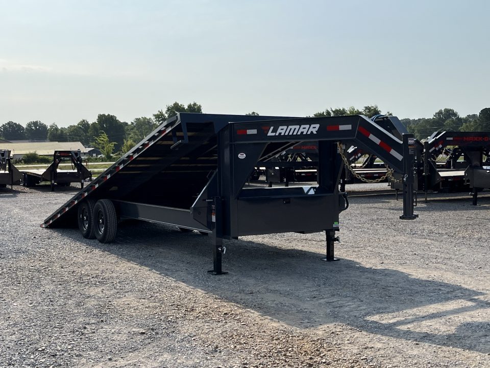 New 2027 Lamar Gooseneck Deckover Tilt | 102" x 24' 14K GVWR
