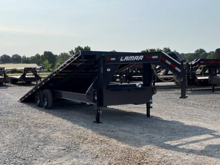 New 2027 Lamar Gooseneck Deckover Tilt | 102  x 24' 14K GVWR