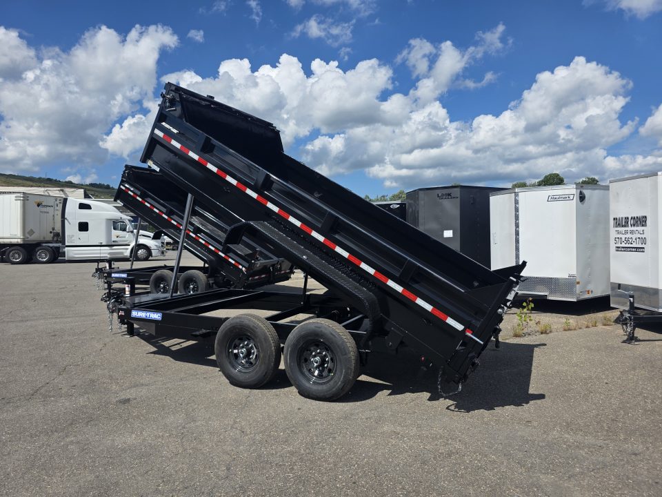New 2027 Sure-Trac 7X14 14K - TELESCOPIC Dump Trailer