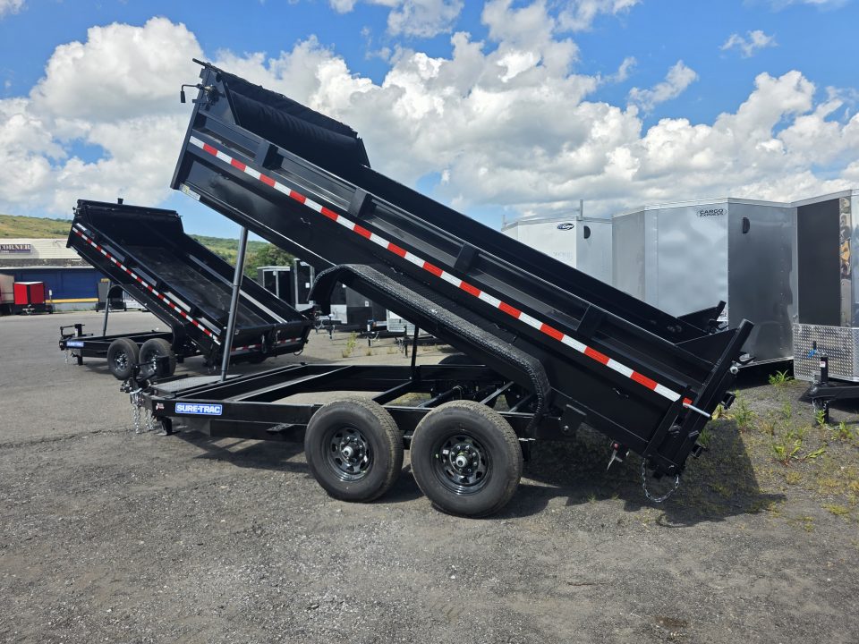 New 2027 Sure-Trac 7X14 14K - TELESCOPIC Dump Trailer