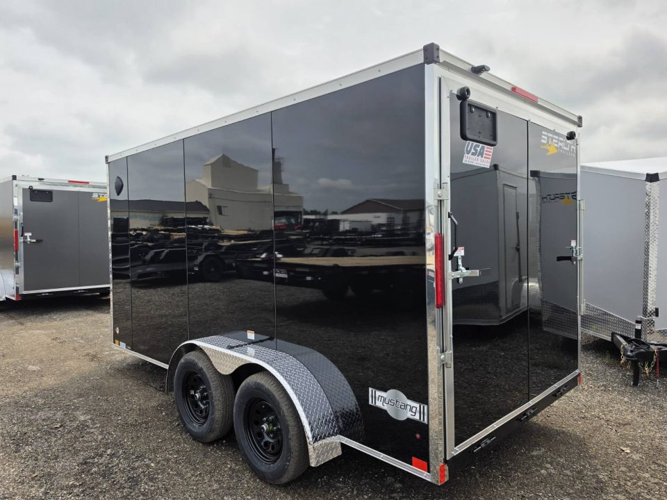 New 2027 Stealth Trailers 7x14 V-Nose 7k w/6ft 6in Height & Ramp Door Cargo / Enclosed Trailer