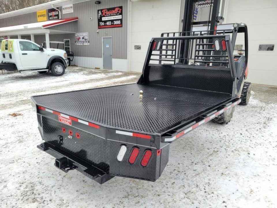 New Zimmerman Truck Bodies DRW Longbed 8' Flatbed with B&W Turnover Ball 3000XL