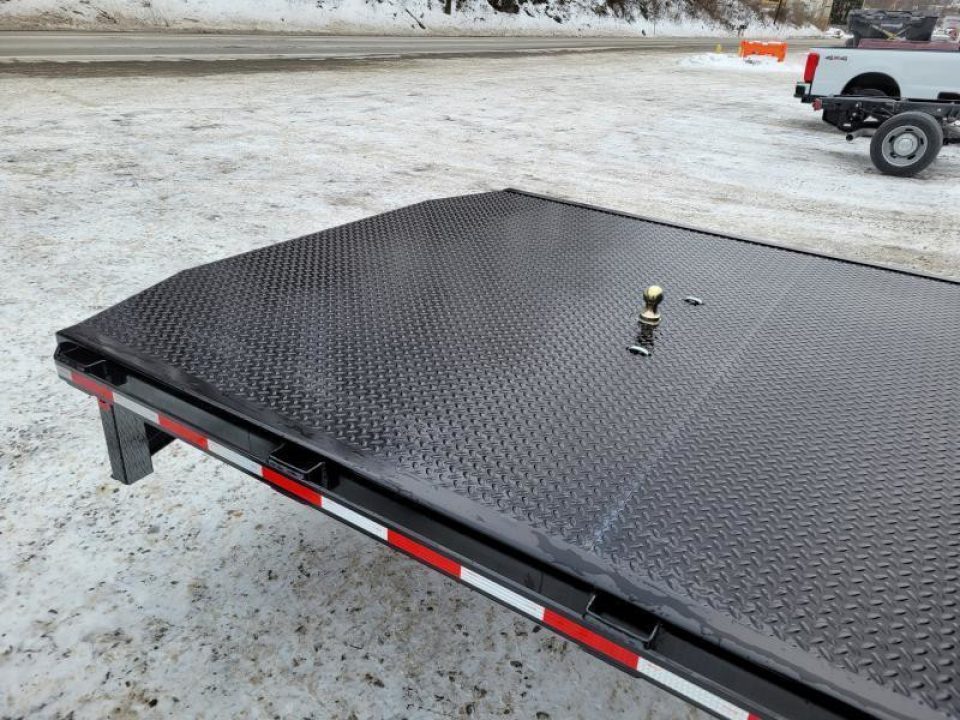 New Zimmerman Truck Bodies DRW Longbed 8' Flatbed with B&W Turnover Ball 3000XL