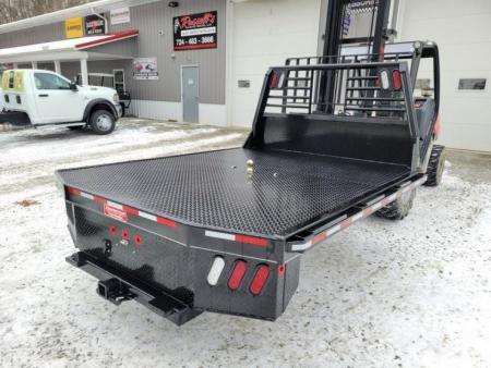 New Zimmerman Truck Bodies DRW Longbed 8' Flatbed with B&W Turnover Ball 3000XL