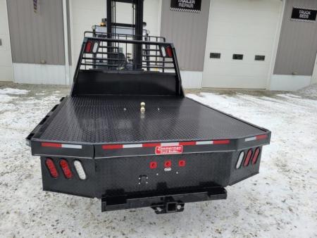 New Zimmerman Truck Bodies DRW Longbed 8' Flatbed with B&W Turnover Ball 3000XL