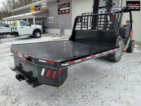 New Zimmerman Truck Bodies DRW Longbed 8' Flatbed with B&W Turnover Ball 3000XL