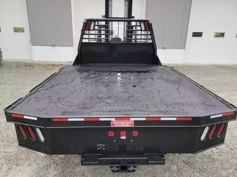 New Zimmerman Flatbed 60" CA DRW Chassis 97x114 with B&W Turnover Ball 3000XL