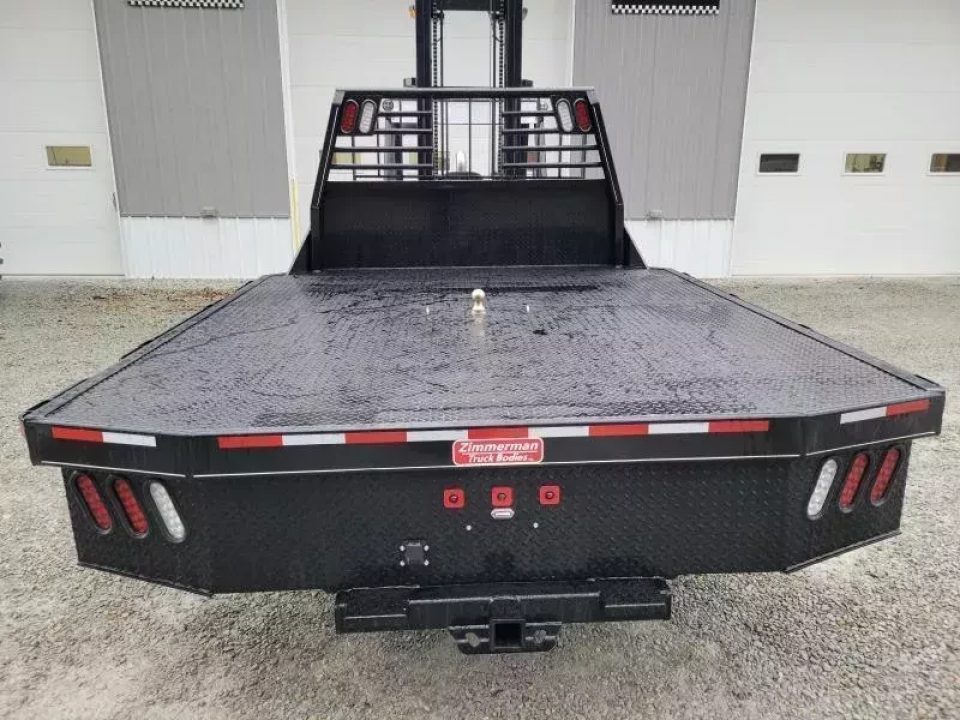 New Zimmerman Flatbed 60" CA DRW Chassis 97x114 with B&W Turnover Ball 3000XL