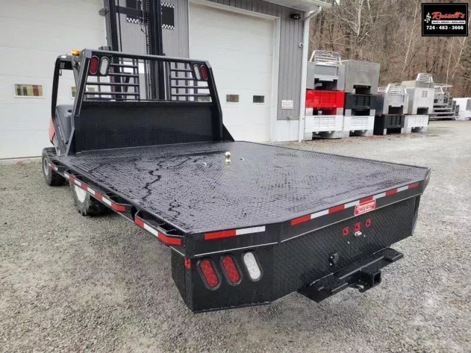 New Zimmerman Flatbed 60" CA DRW Chassis 97x114 with B&W Turnover Ball 3000XL