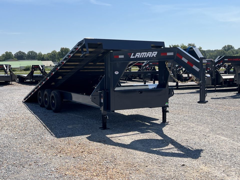 New 2027 Lamar Gooseneck Deckover Tilt | 102" x 26' 21K GVWR