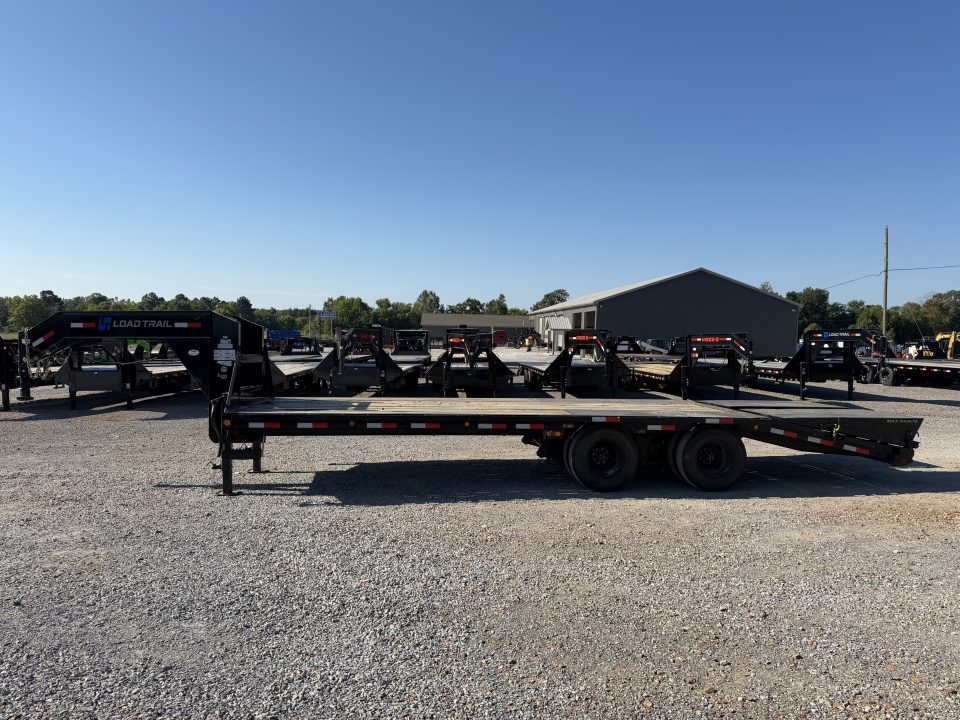 Used 2024 Load Trail 102"x25' 22k Gooseneck Flatbed Trailer