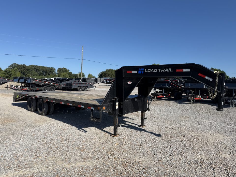 Used 2024 Load Trail 102"x25' 22k Gooseneck Flatbed Trailer