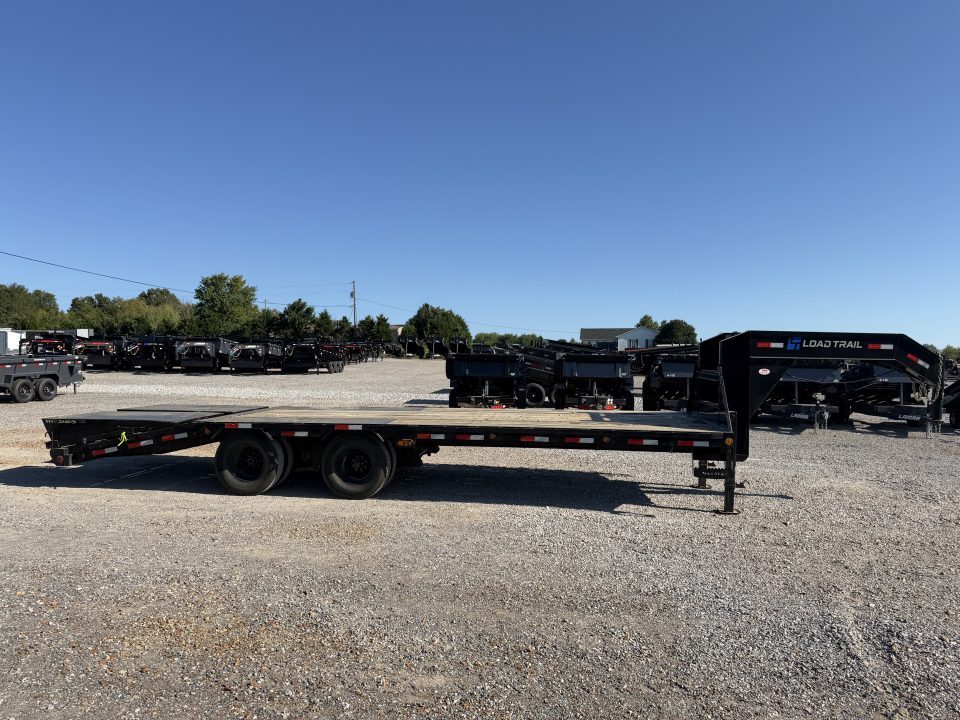 Used 2024 Load Trail 102"x25' 22k Gooseneck Flatbed Trailer