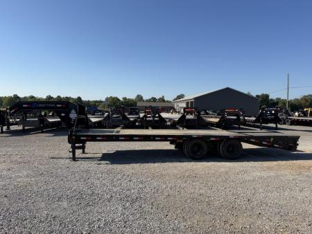 Used 2024 Load Trail 102"x25' 22k Gooseneck Flatbed Trailer