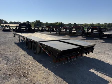 Used 2024 Load Trail 102"x25' 22k Gooseneck Flatbed Trailer