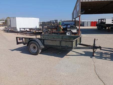 Used 1999 Diamond Trailers 5'X10' Angle Iron Utility Trailer