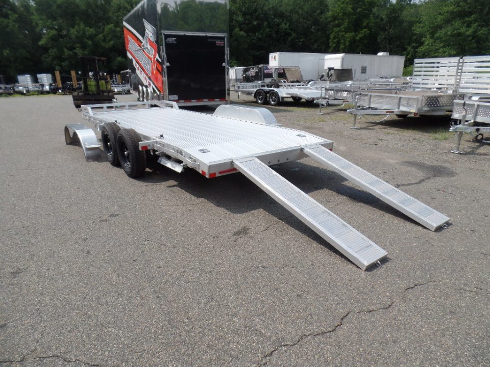 New 2026 ALCOM 7X18 all aluminum frame and deck, 9,990 lb. GVWR Car Hauler