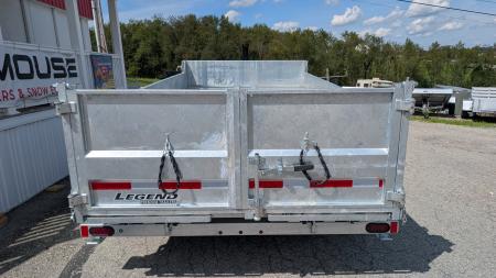 New 2027 Legend 7x14 GALVANIZED Lo Pro Equipment Dump - INTRO PRICING!!!