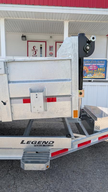New 2027 Legend 7x14 GALVANIZED Lo Pro Equipment Dump - INTRO PRICING!!!