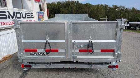New 2027 Legend 7x14 GALVANIZED Lo Pro Equipment Dump - INTRO PRICING!!!