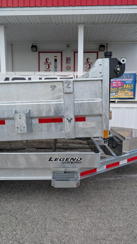 New 2027 Legend 7x14 GALVANIZED Lo Pro Equipment Dump - INTRO PRICING!!!